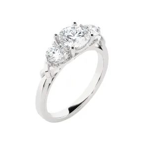 1 1/2 ctw Round Three Stone Lab Grown Diamond Ring