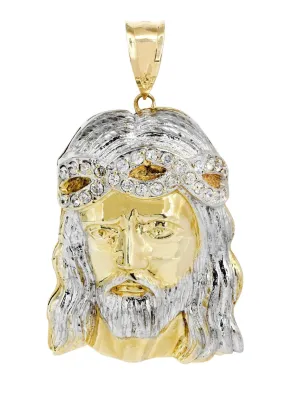 10K Gold Jesus Piece Pendant  |  59.2 Grams