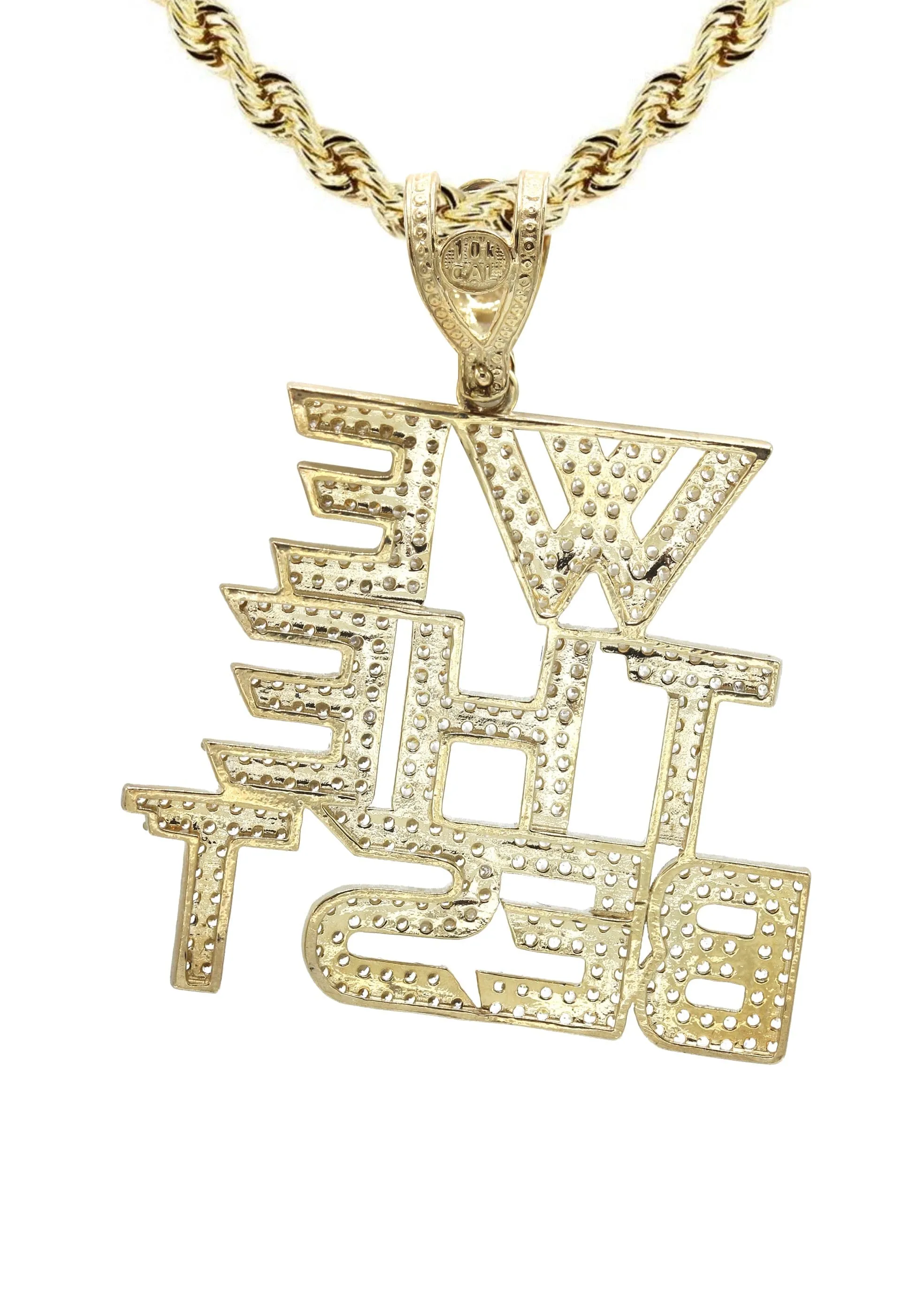 10K Yellow Gold "We The Best" Necklace | Appx. 18.6 Grams