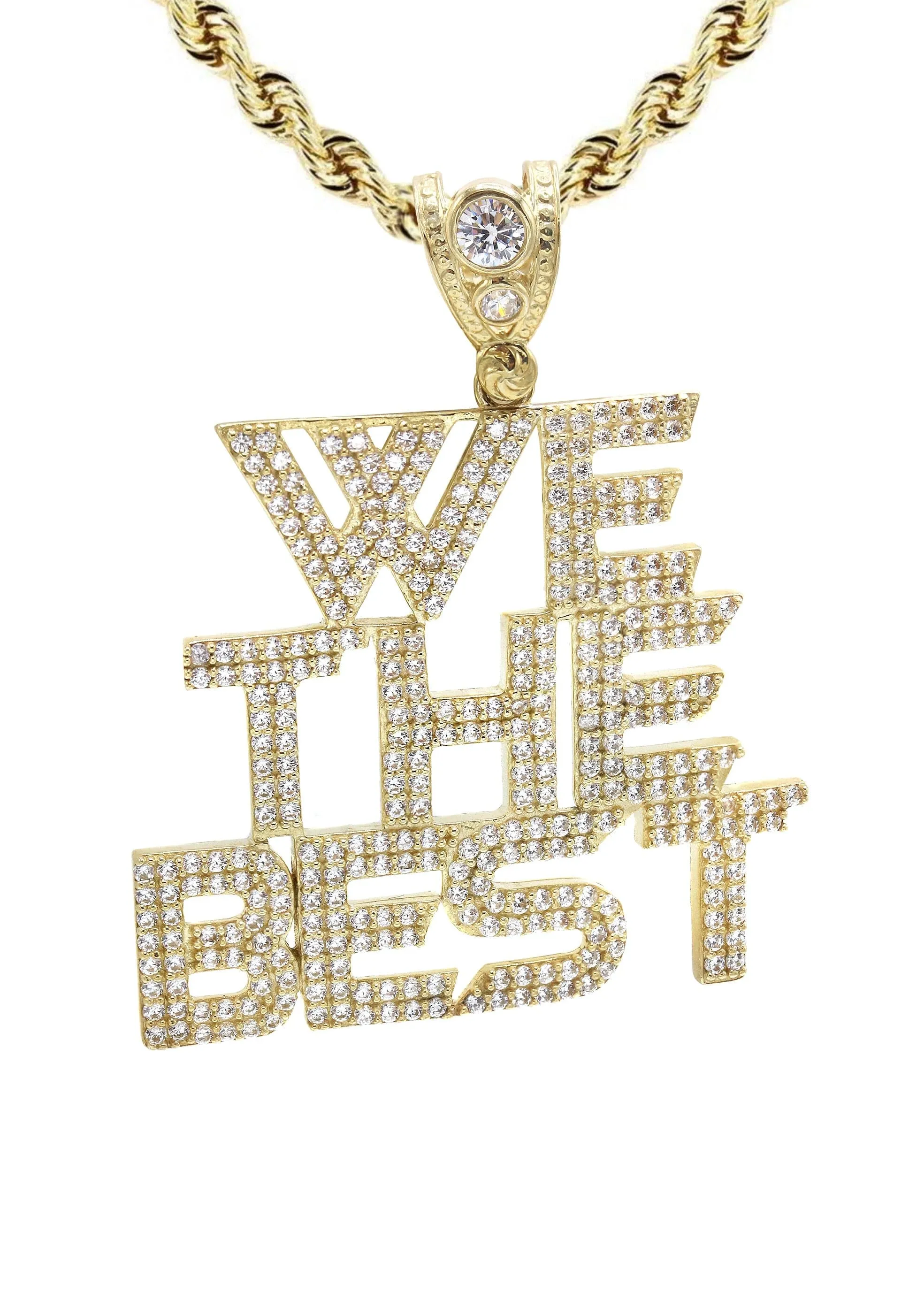 10K Yellow Gold "We The Best" Necklace | Appx. 18.6 Grams