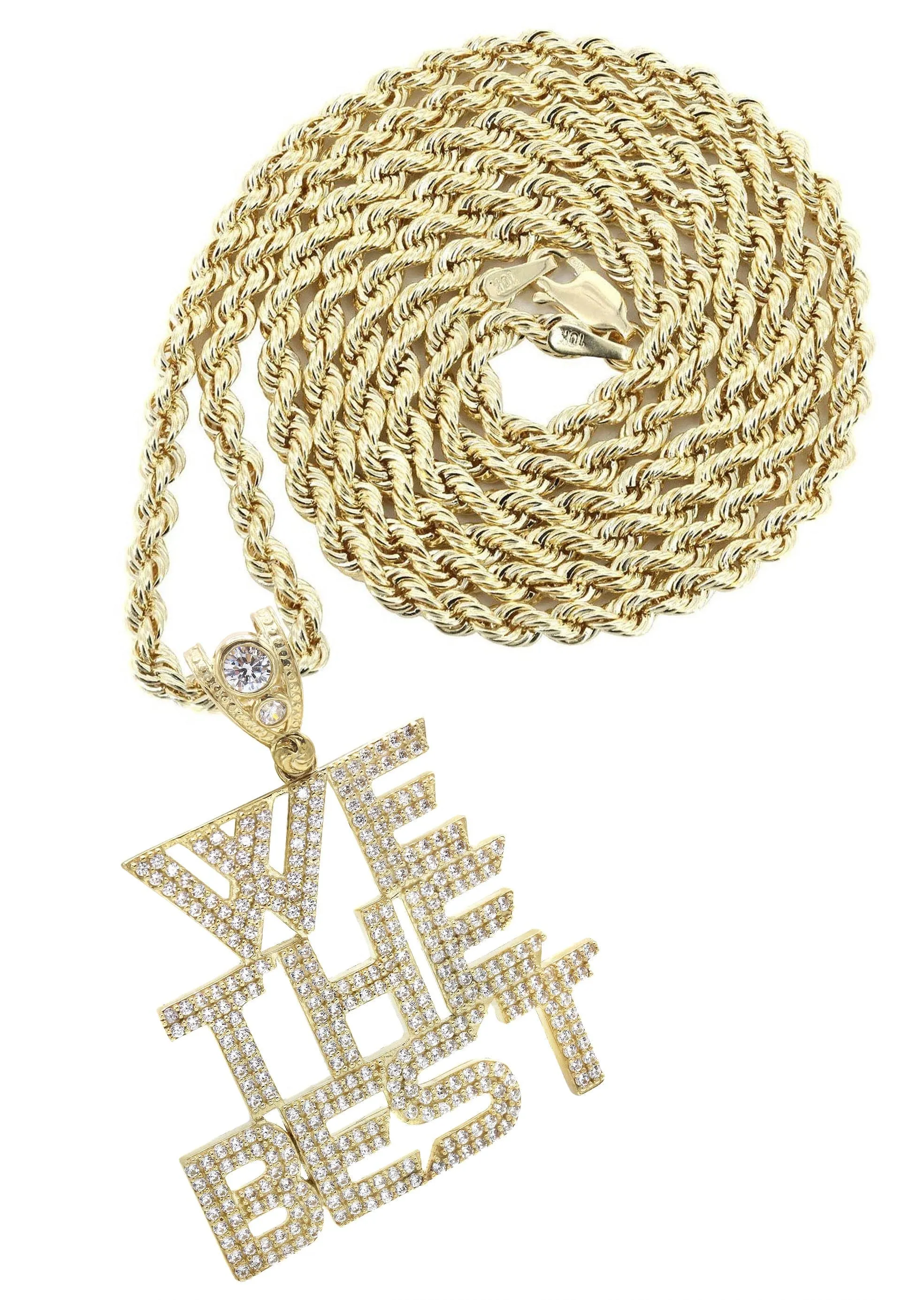 10K Yellow Gold "We The Best" Necklace | Appx. 18.6 Grams