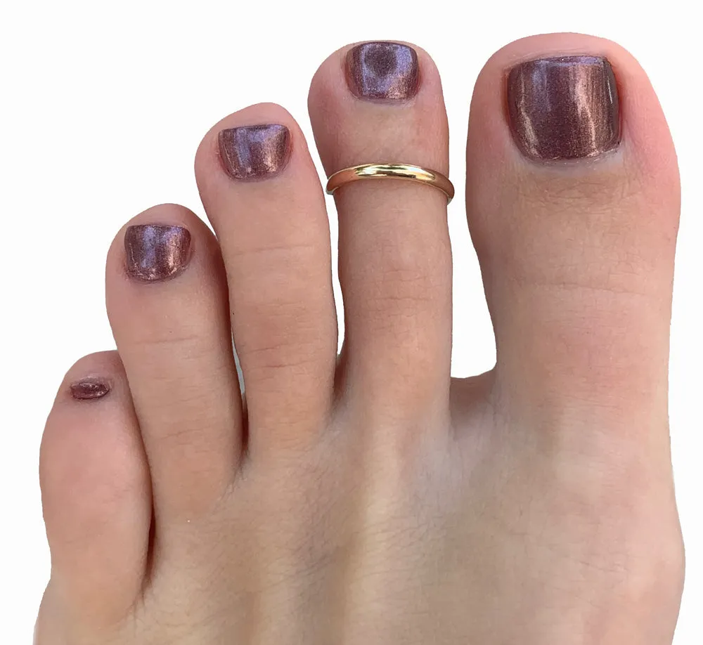 1mm 14K Toe Ring