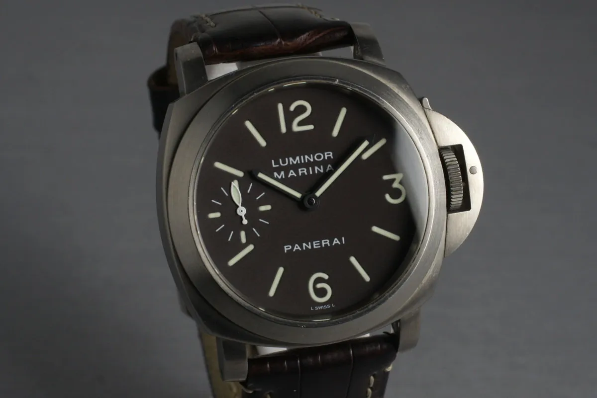 2007 Panerai PAM 118 Marina Titanium with Box and Papers