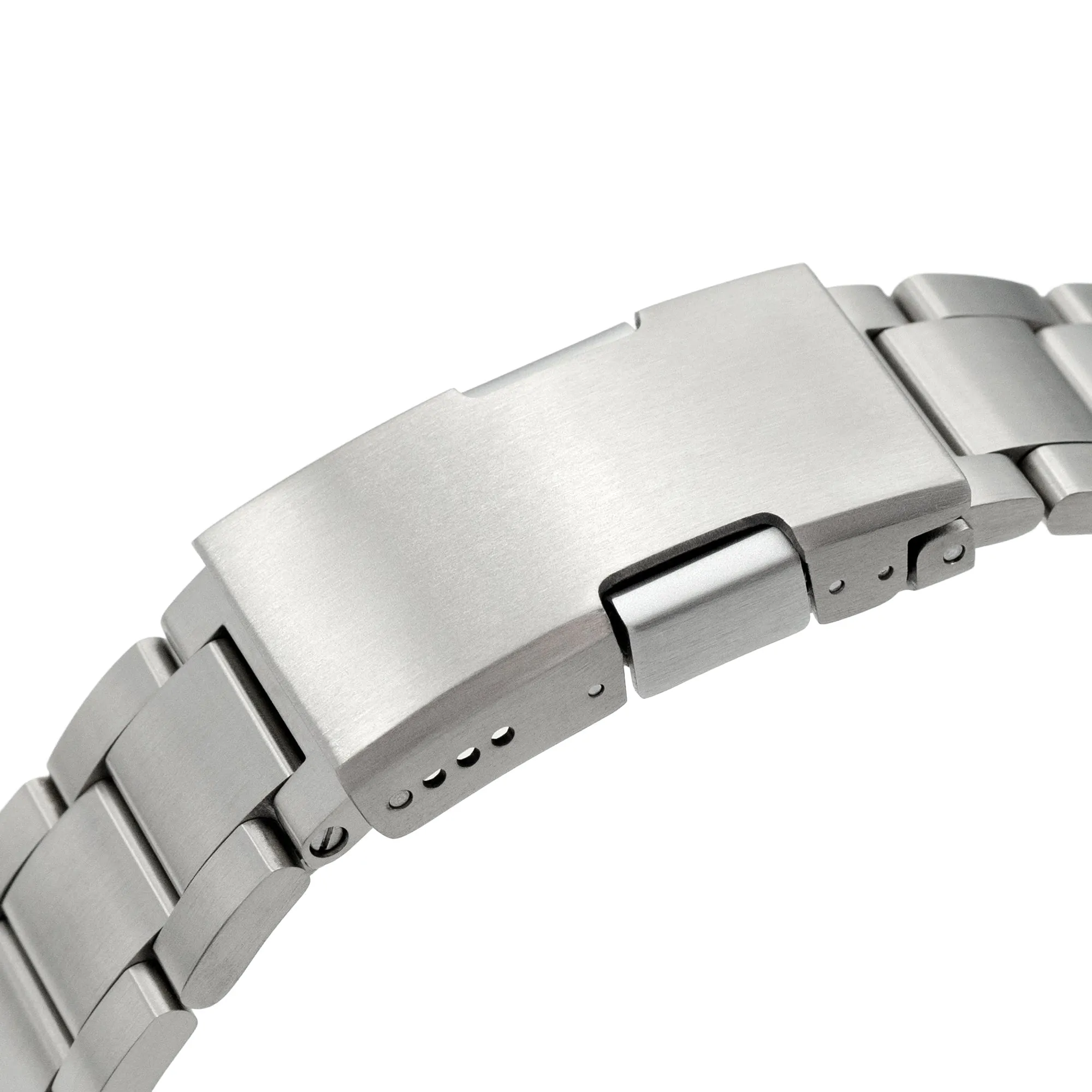 20mm or 22mm Super-O2 (Pull-Twist) QR Titanium Watch Band Straight End Quick Release, Brushed Slinea Clasp