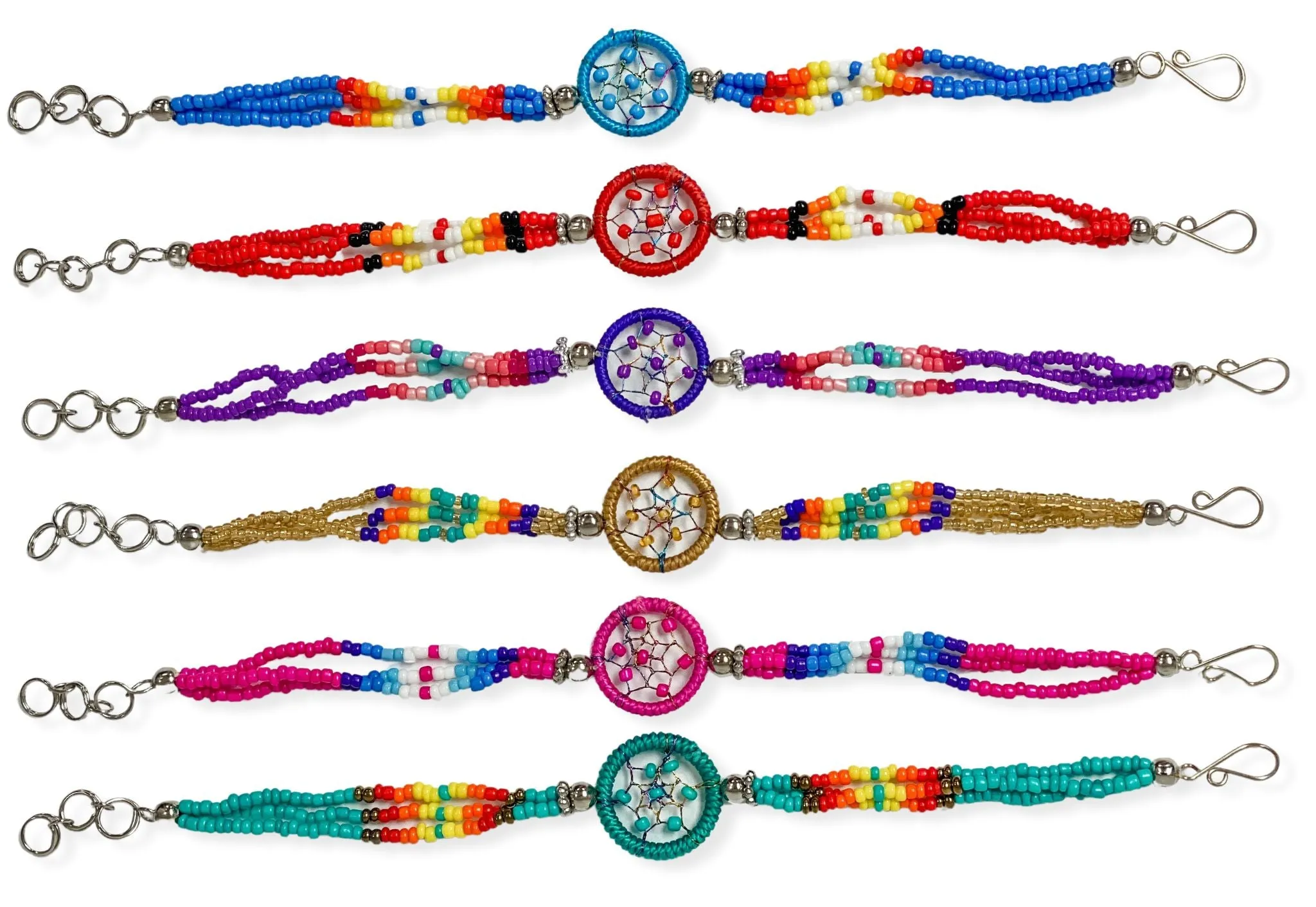 24 PACK Southwest Style Beaded Dreamcatcher Bracelets! Only $3.00 ea!