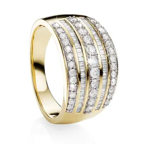 9CT GOLD 1.00CT DIAMOND RING