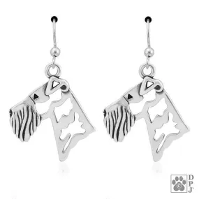 Airedale Terrier Head, Earring