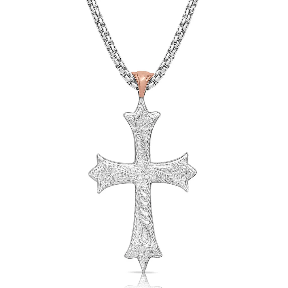 American Legends Embracing Faith Cross Necklace