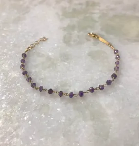 Amethyst Multi Wrap Bracelet