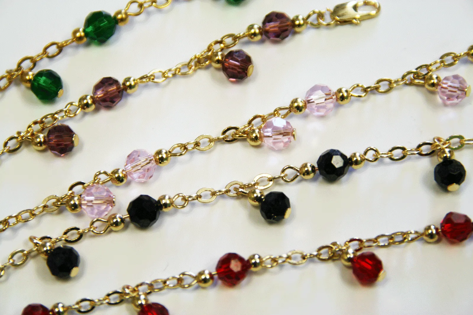 Anklet Gold Dangling Beads