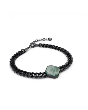 Armband - Malachite - Schwarz - Für Ihn