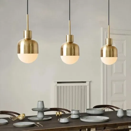 Aroldo Scandinavian Modern Acorn Pendant Lamp