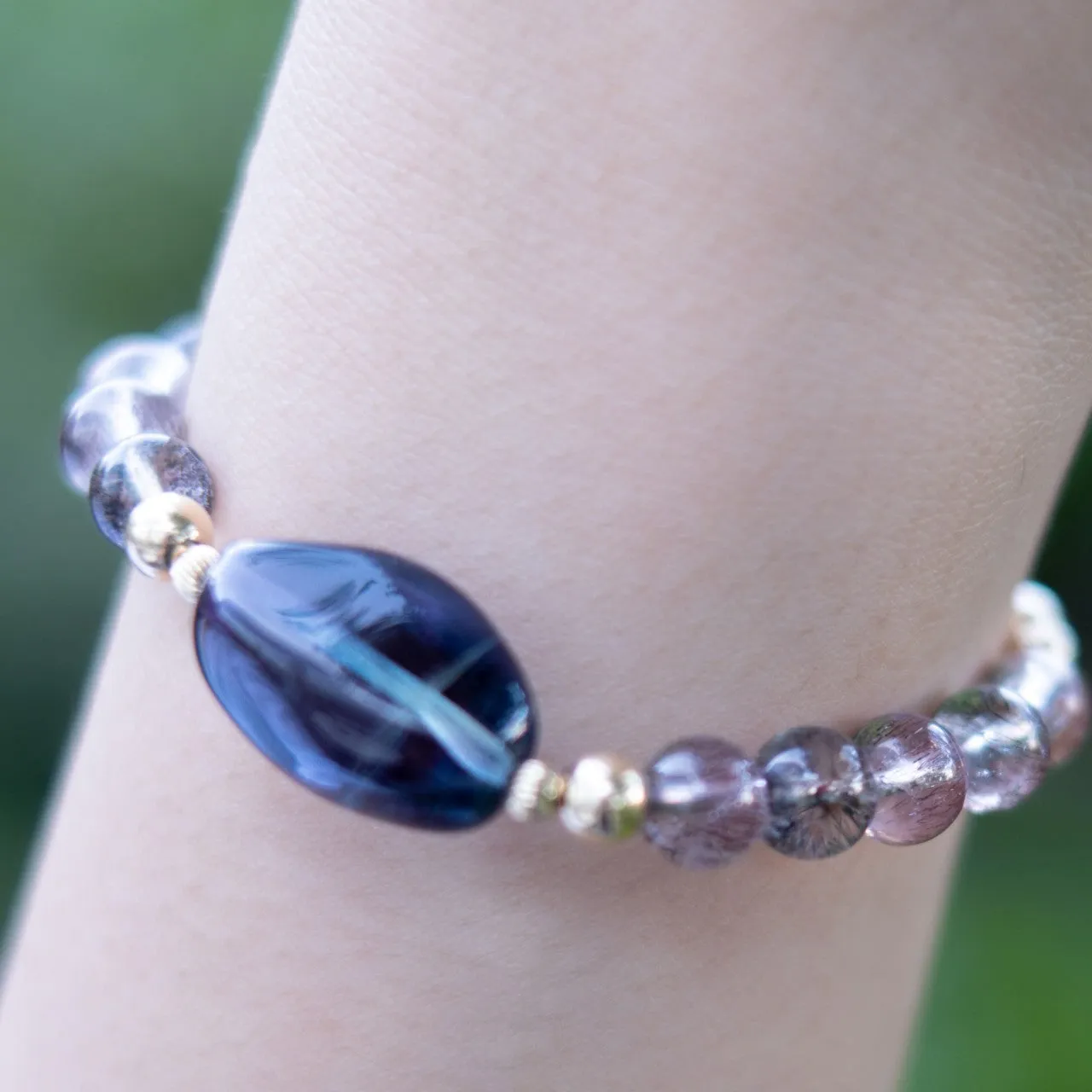 Aurora - Rainbow Fluorite Super Seven Bracelet