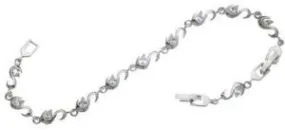 Austrian Crystal Swan Tennis Bracelet