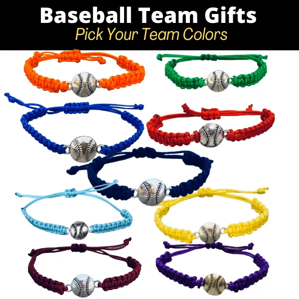 Baseball Rope Bracelet - Pick Color