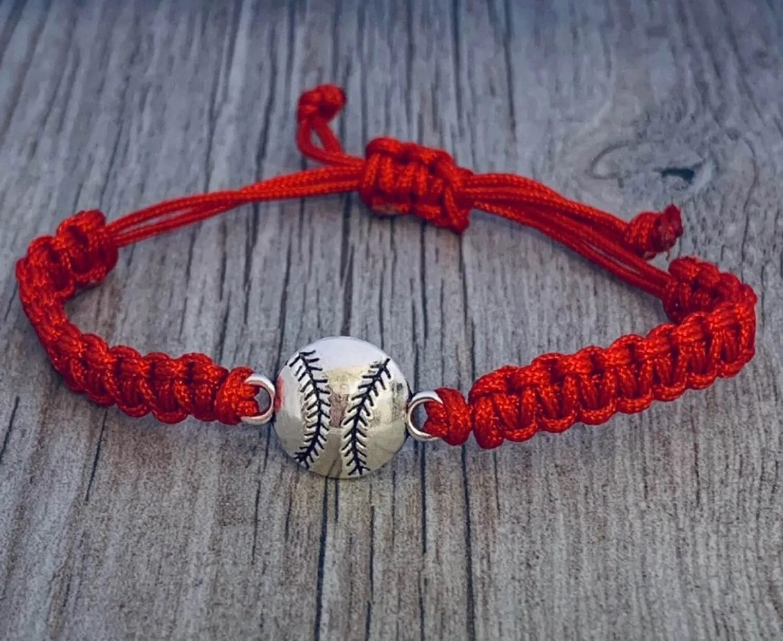 Baseball Rope Bracelet - Pick Color