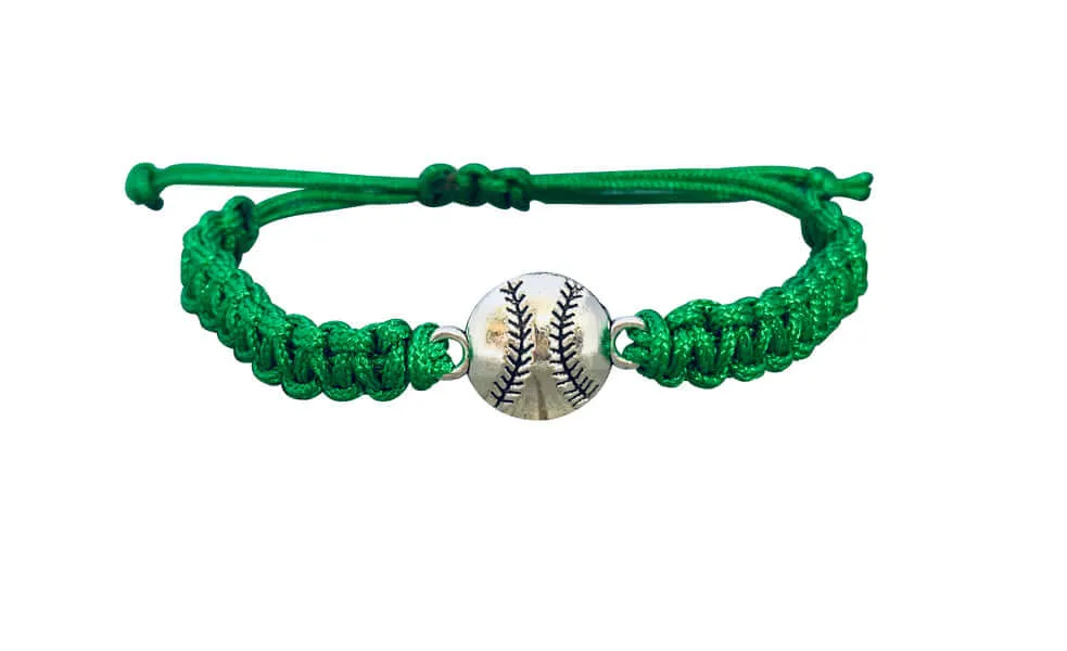 Baseball Rope Bracelet - Pick Color