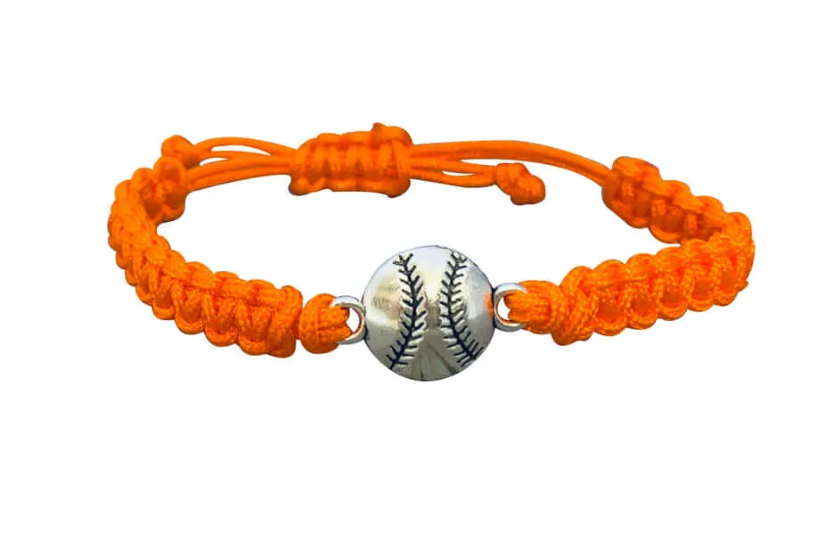 Baseball Rope Bracelet - Pick Color