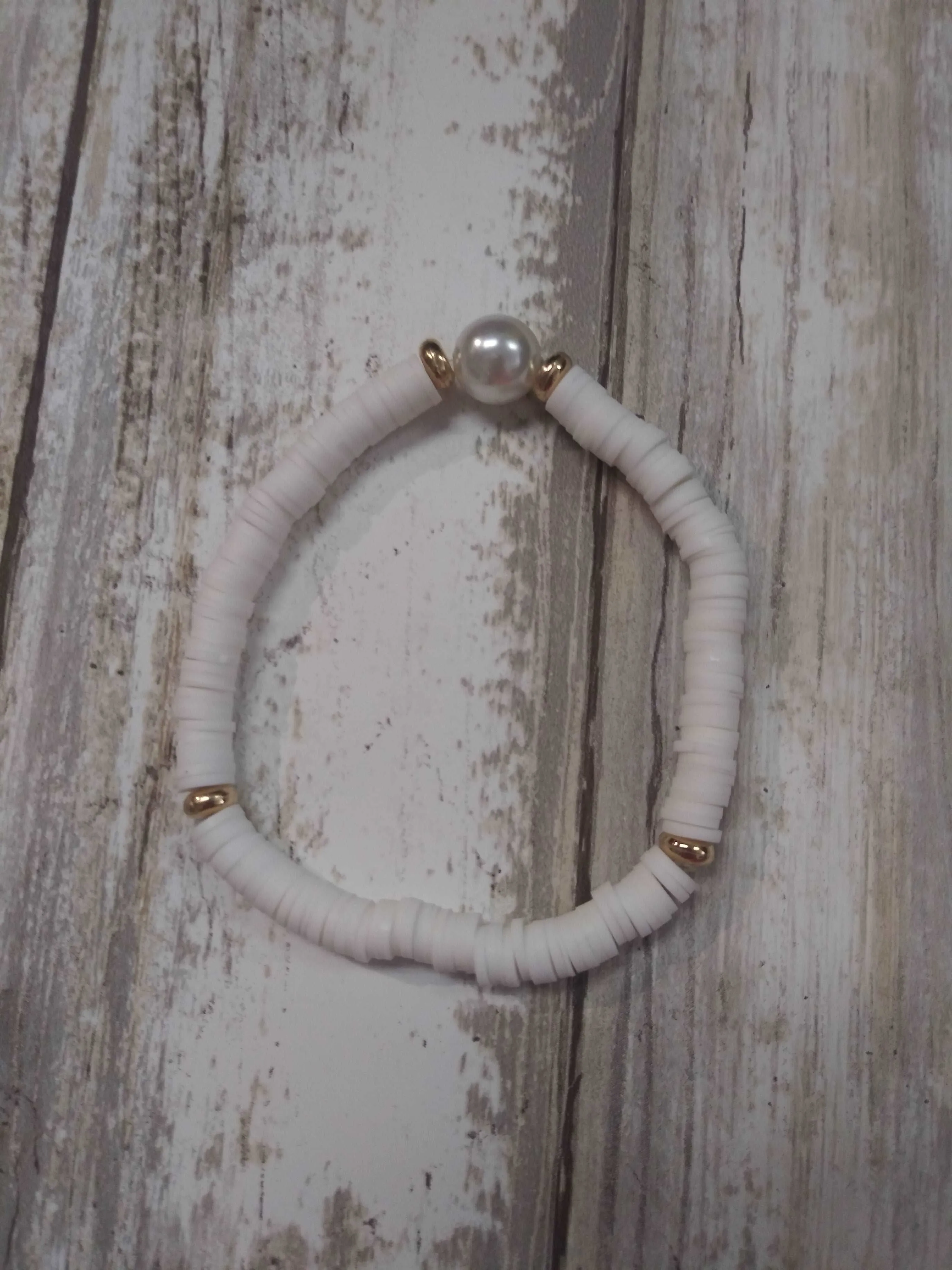 Beaded Bracelet W/ Pearl