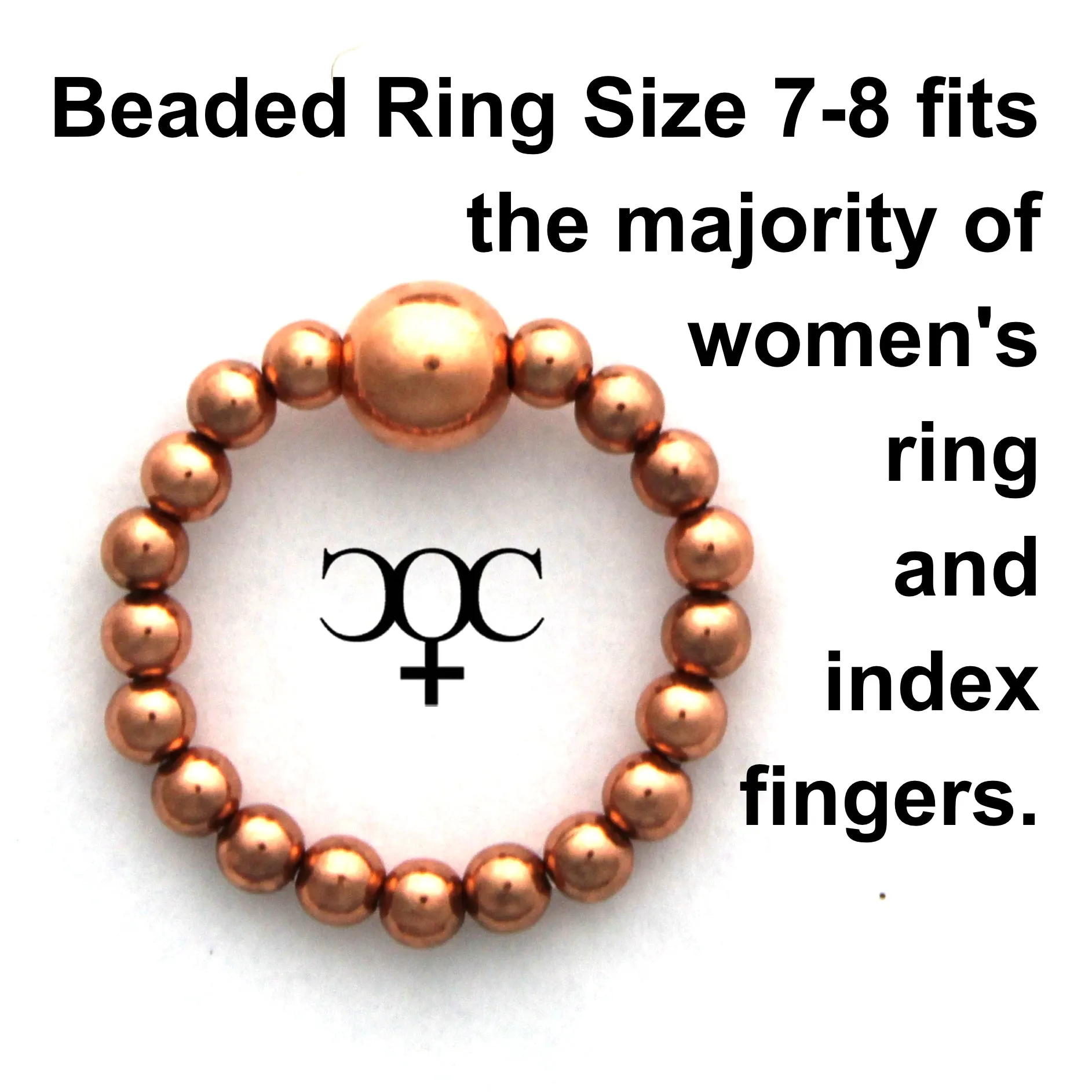 Beaded Copper Rings 3mm Beaded Copper Elastic Stretch Rings Pure Copper Healing Finger Ring Toe Ring