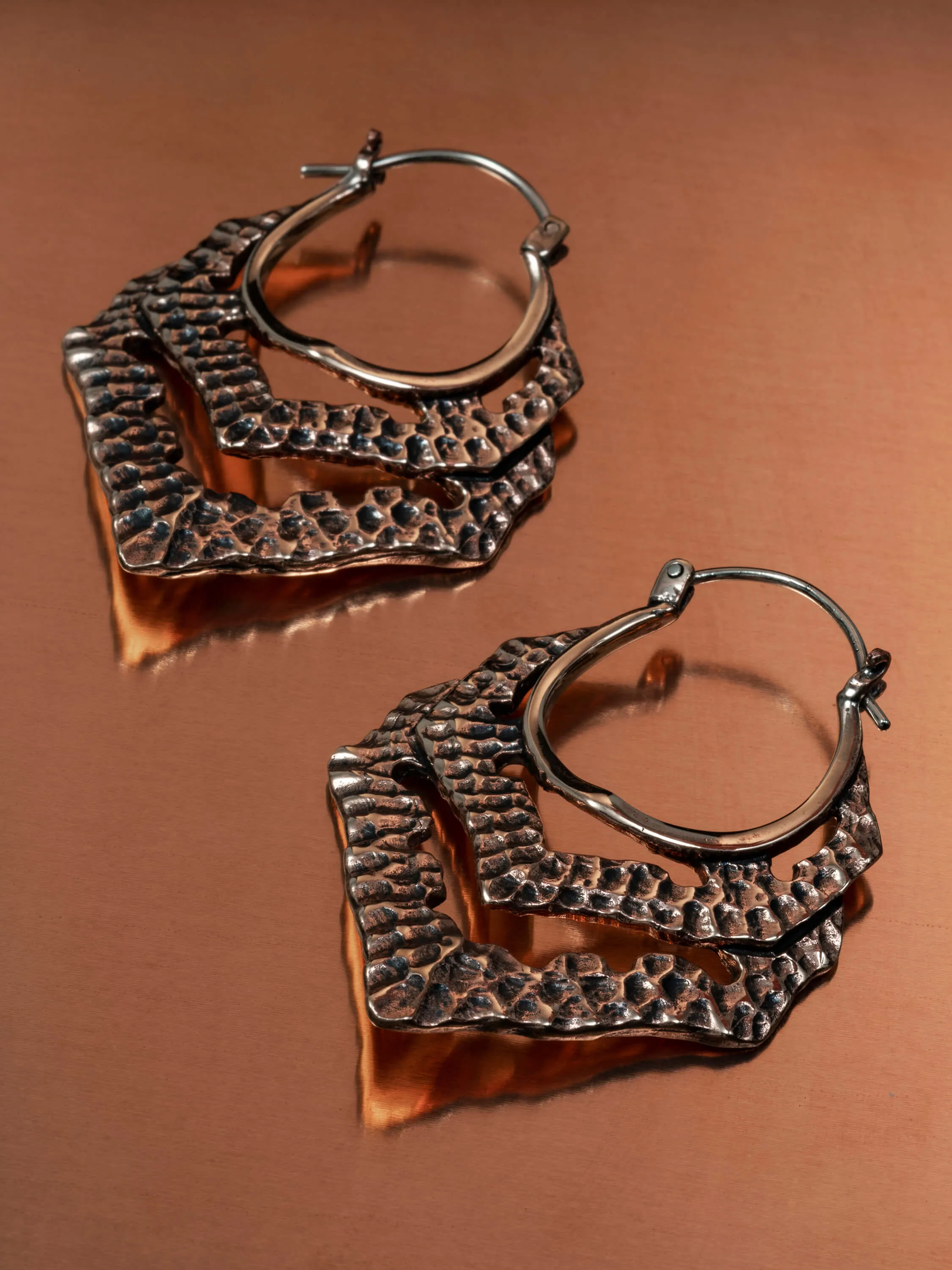 Bellona Copper Hoop Earrings