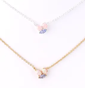 Blue Topaz Opal Delicate Necklace