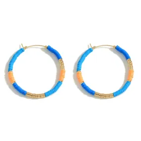 Blue Waters Beaded Hoop