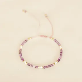 Bracelet Amethyst and Pearl Gold Plated