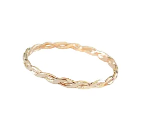 Braid Skinny Gold Fill Toe Ring