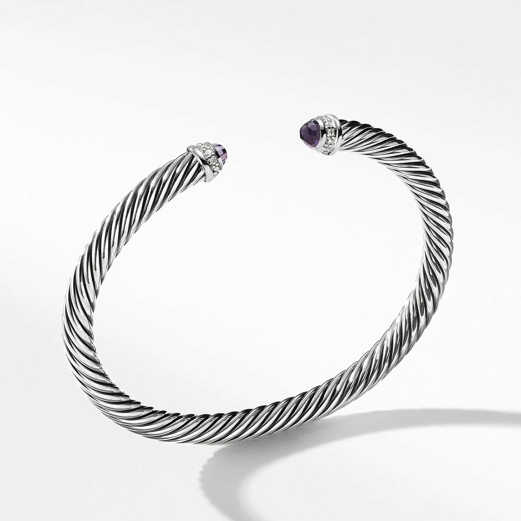 Cable Classics Bracelet with Amethyst and Diamonds