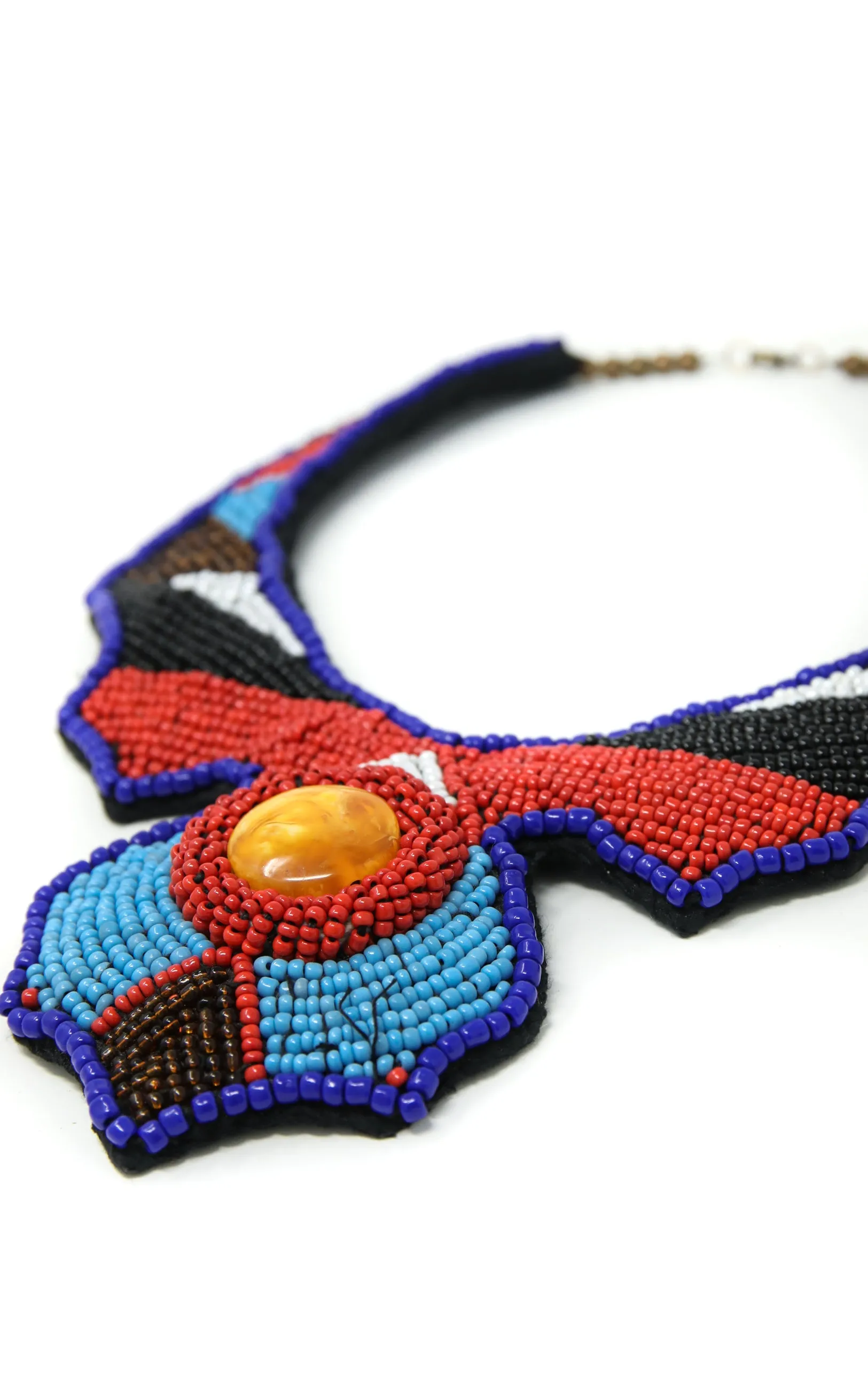 Callie Beaded Tibetan Neckpiece