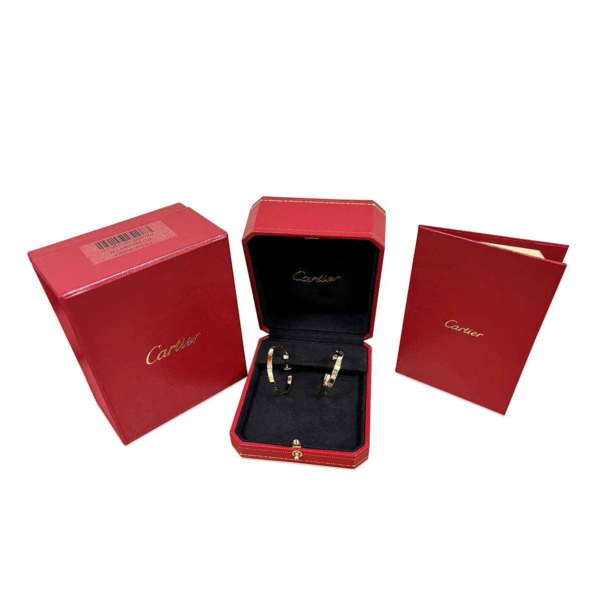 Cartier Love Hoop Earrings - 18ct Yellow Gold