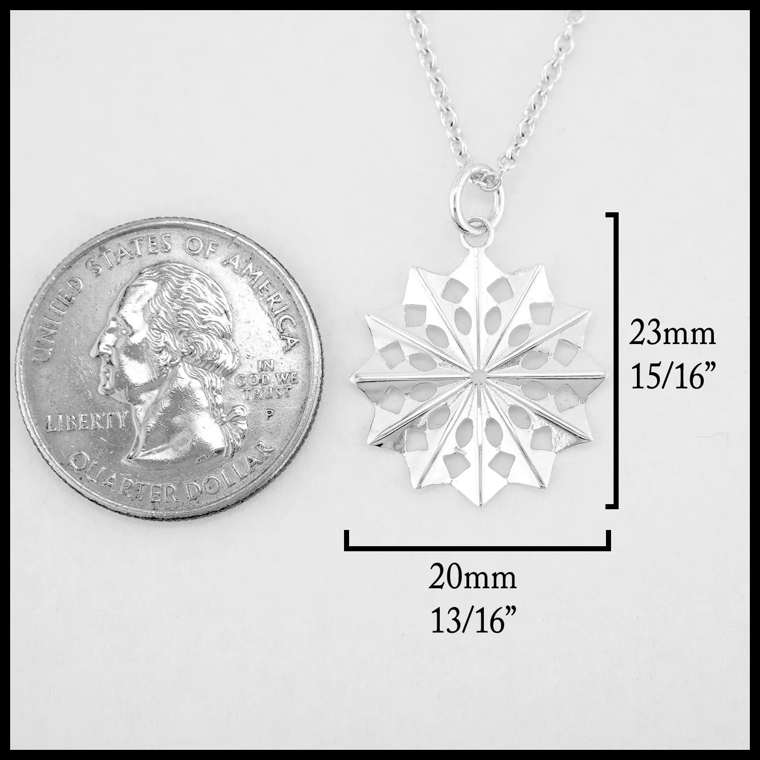 Cheryl's Snowflake Small Pendant