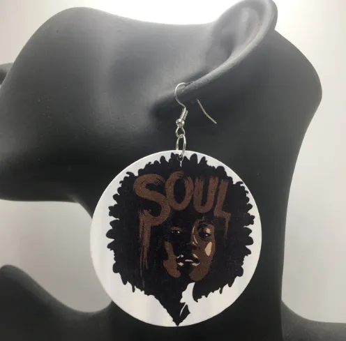 Chocolate Soul Natural Hair Earrings | Afrocentric Jewelry & Accessories