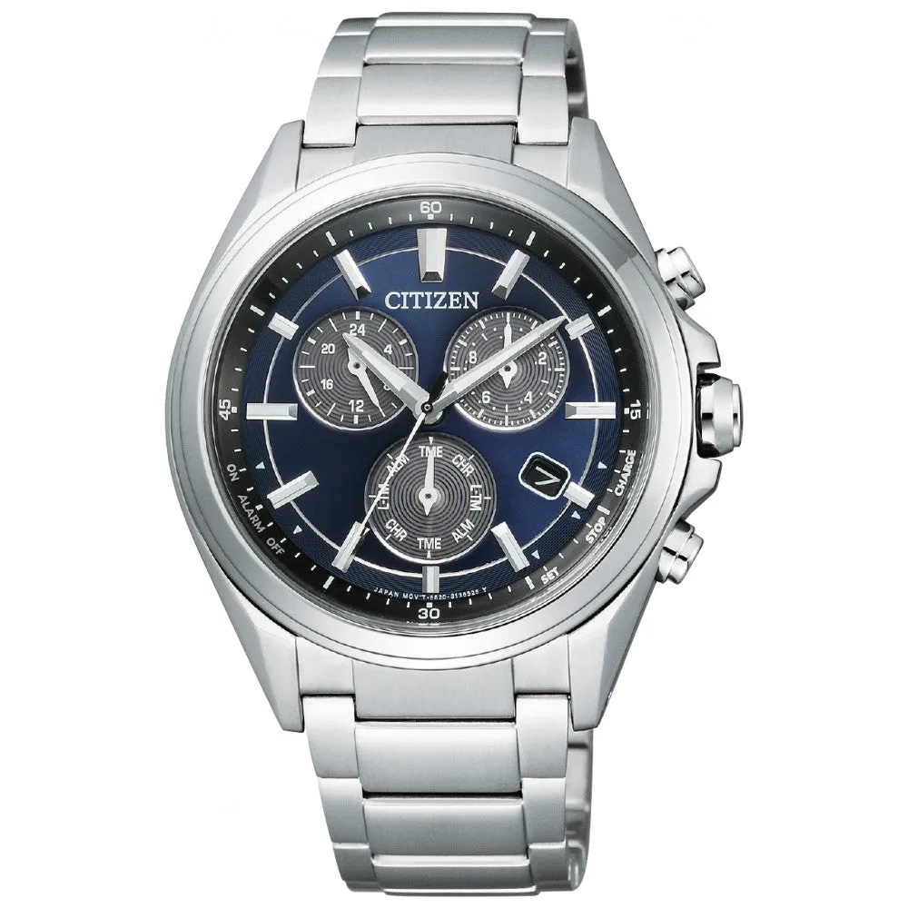 Citizen Men's 40mm Blue Dial Eco-Drive Solar Watch BL5530-57L