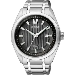 Citizen Men's Watch - Eco-Drive Power Reserve Silver Titanium Bracelet | AW1240-57E