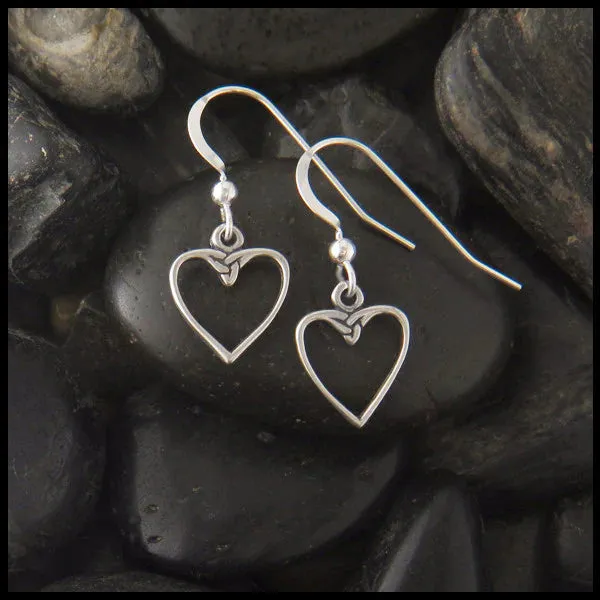 Colleen's Heart Pendant and Earring Set in Silver