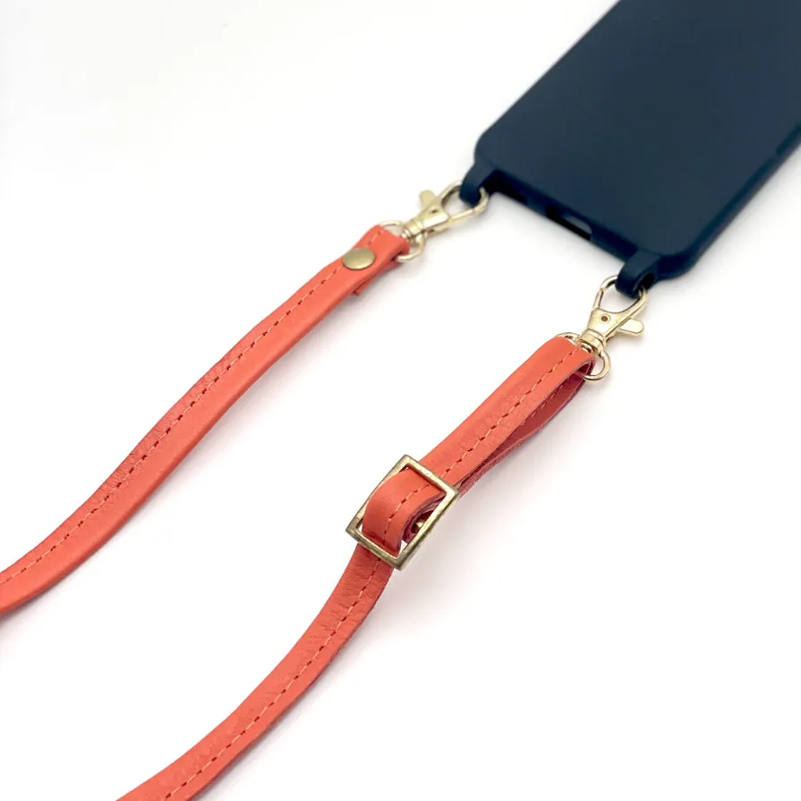 Coral Leather Strap (w Gold Fittings)