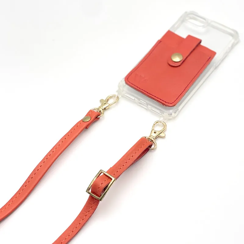 Coral Leather Strap (w Gold Fittings)