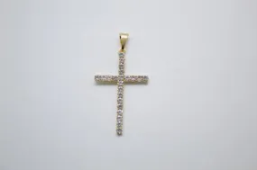 CZ 18K Gold Filled Cross (A148)(A143)