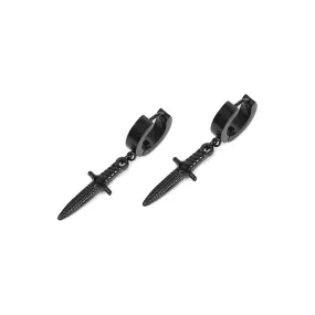 Dagger Earring - Black