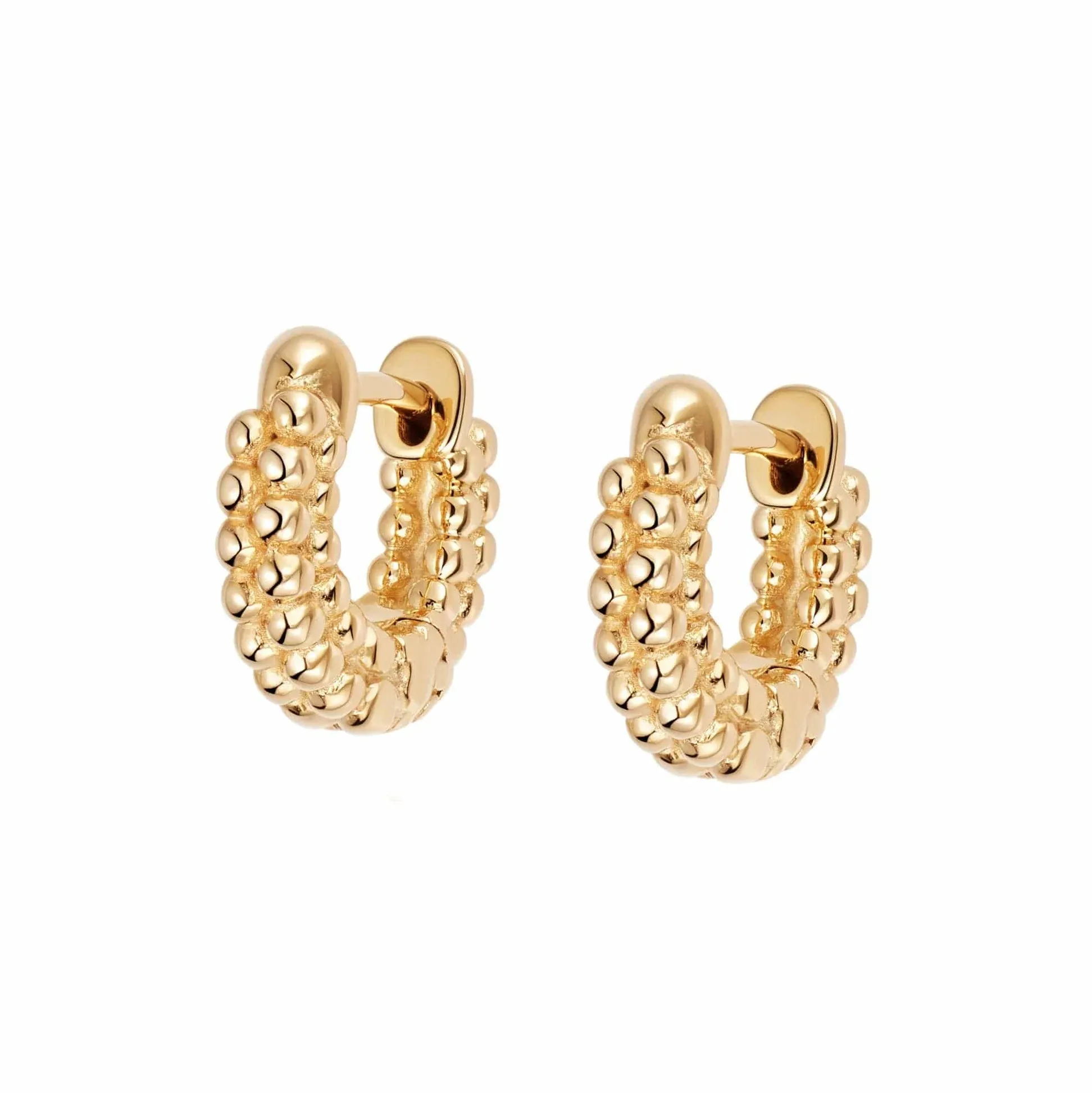 Daisy London Mini Ball Huggie Hoop Earrings, Gold