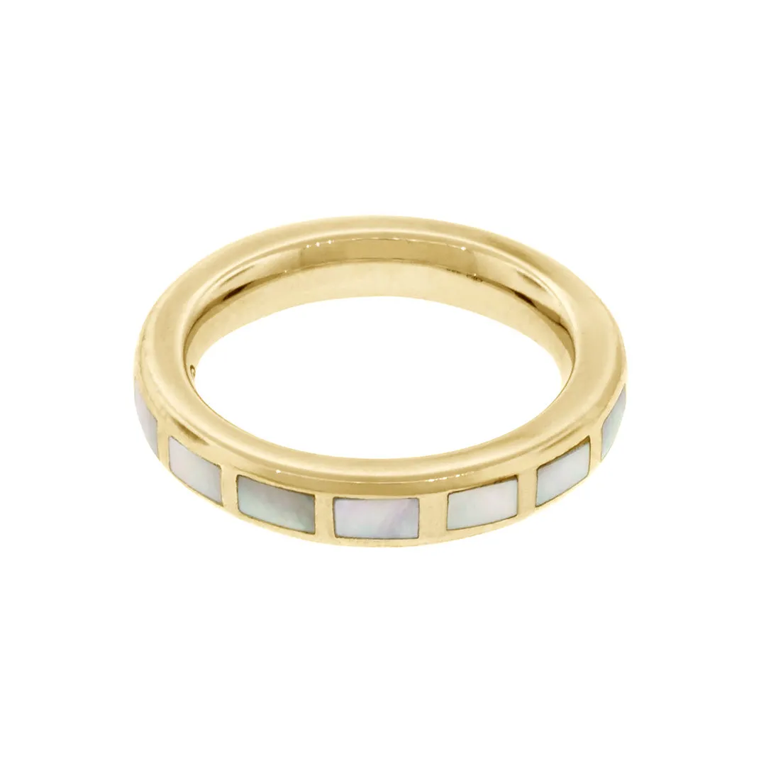 Dash Rectangle Gold Vermeil Sterling Stackable Ring