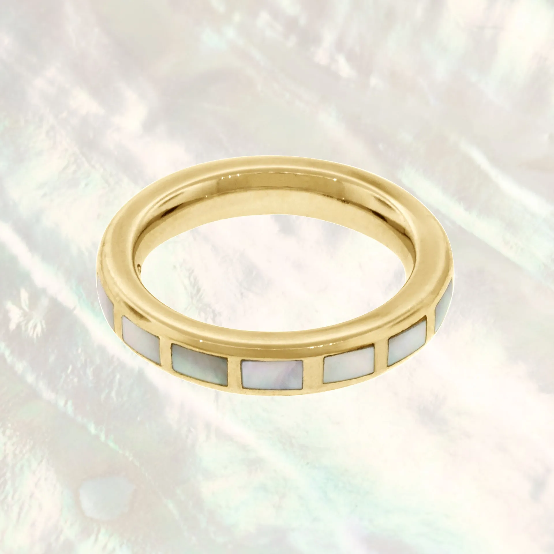 Dash Rectangle Gold Vermeil Sterling Stackable Ring