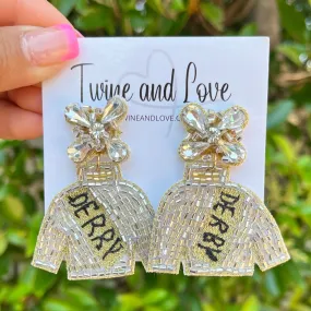 Derby Jacket Beaded Earrings