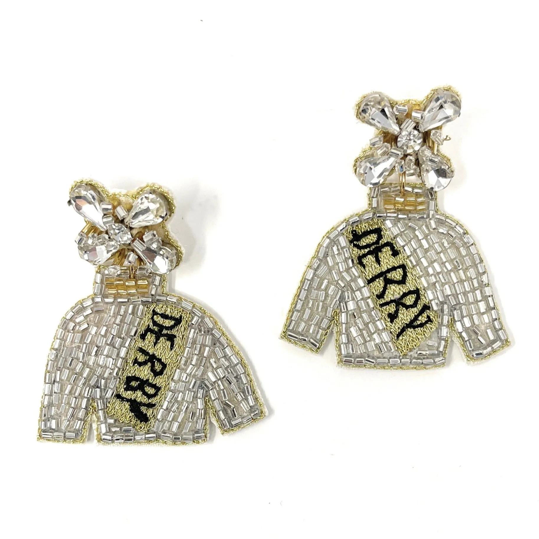 Derby Jacket Beaded Earrings