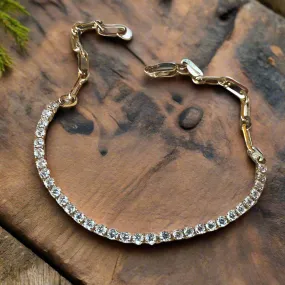 Diamond Tennis Link Bracelet