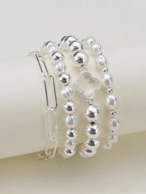 Dorianne Bracelet Set (silver)