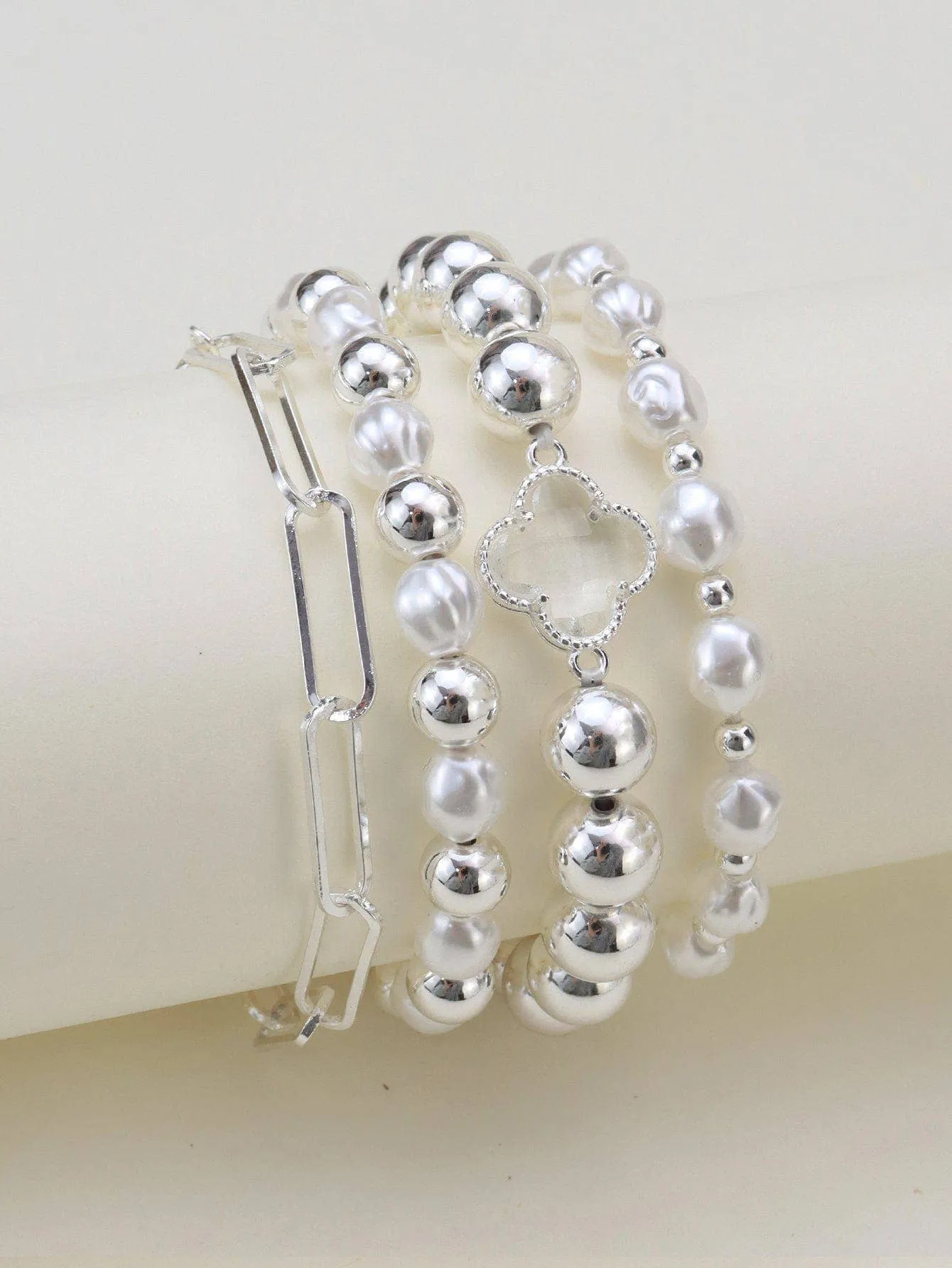 Dorianne Bracelet Set (silver)