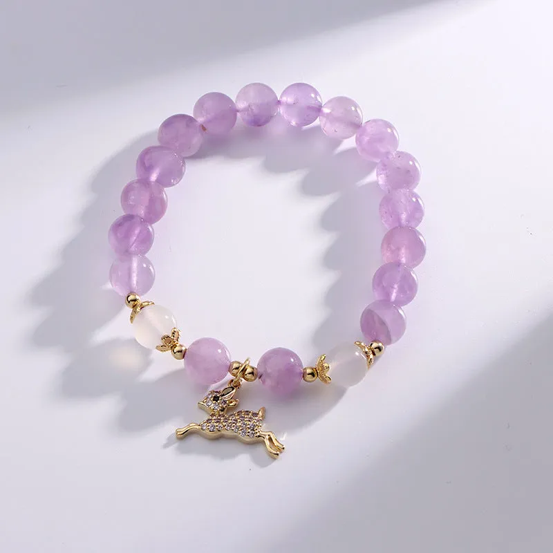 Dreamy Amethyst Sterling Silver Bracelet - Fortune's Favor Collection